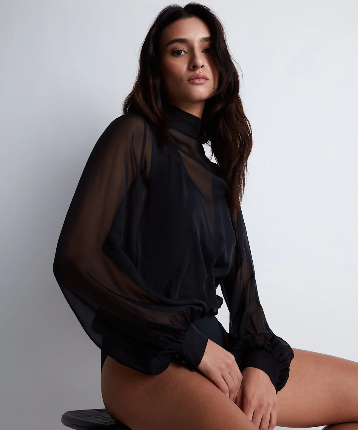 Les Bodys by Aubade Body Manches Longues Black - Image 9