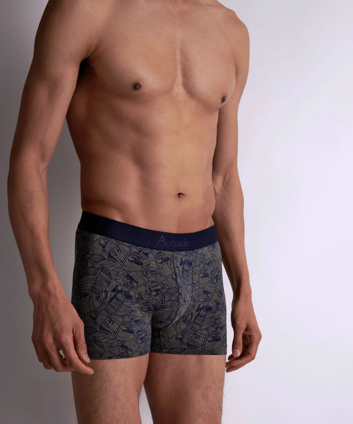 Aubade Homme Boxer homme Marine Palm - Image 3
