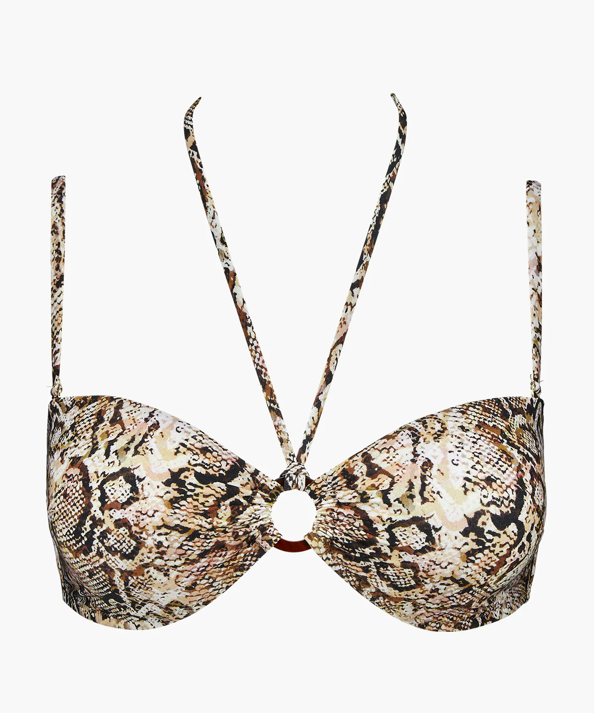 Fierce Spirit Haut de maillot de bain Bandeau coques amovibles Serpent