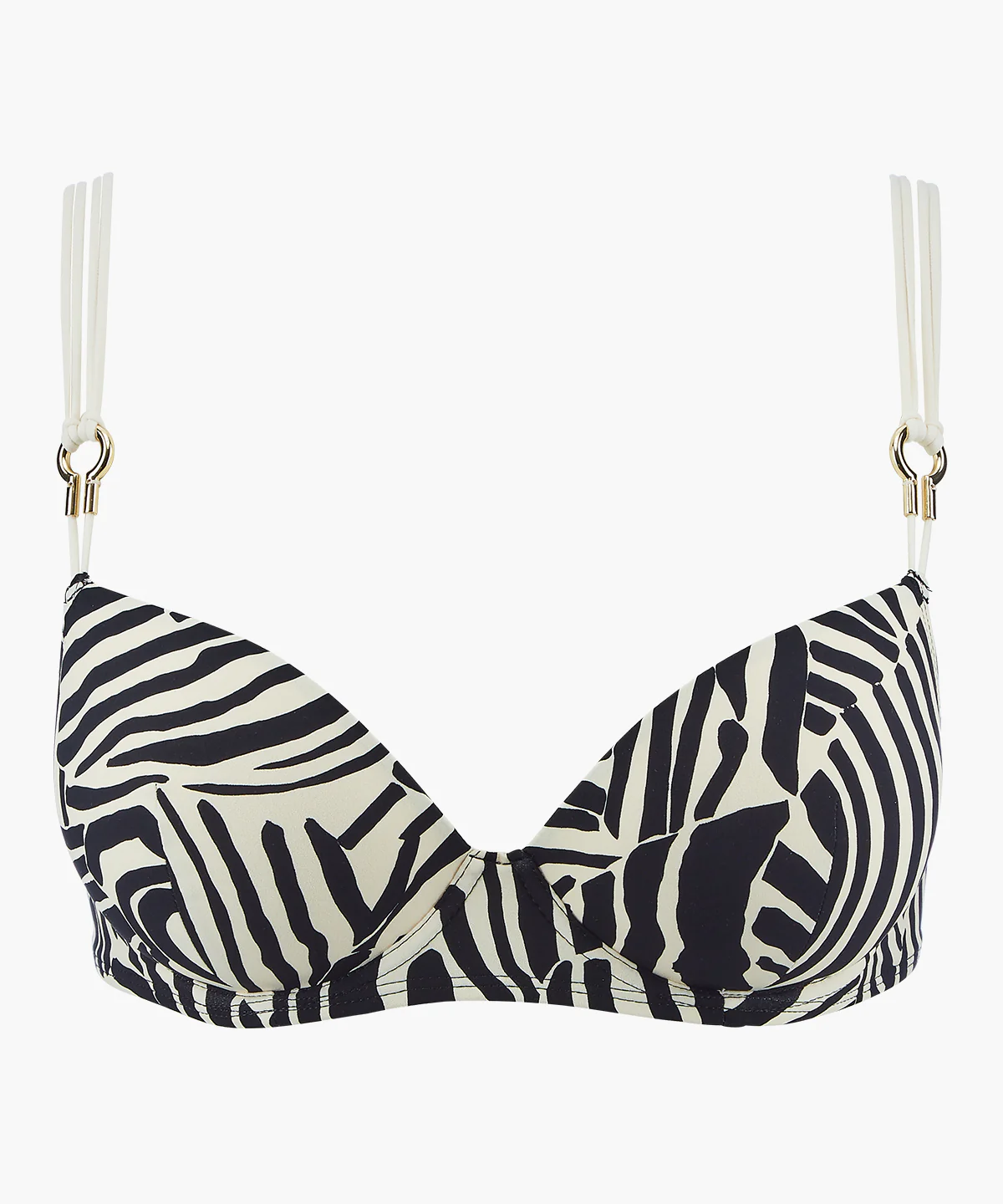 Savannah Mood Haut de maillot de bain Push-up coques Zebra