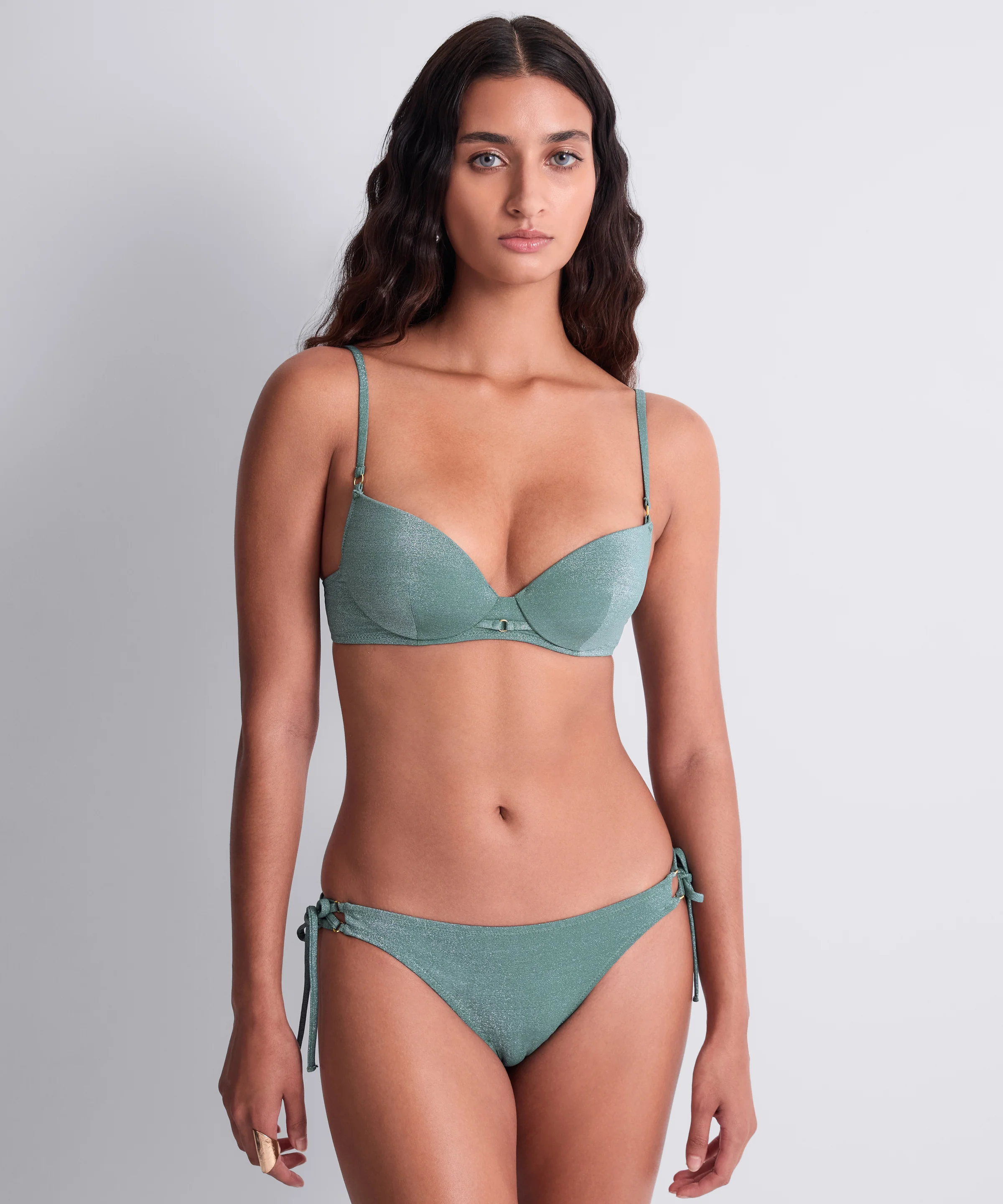 Summer Glow Haut de maillot de bain Push-up coques Aqua - Image 2