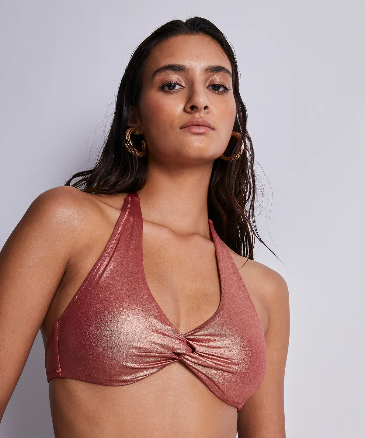 Sunlight Glow Haut de maillot de bain Triangle Cuivre - Image 4