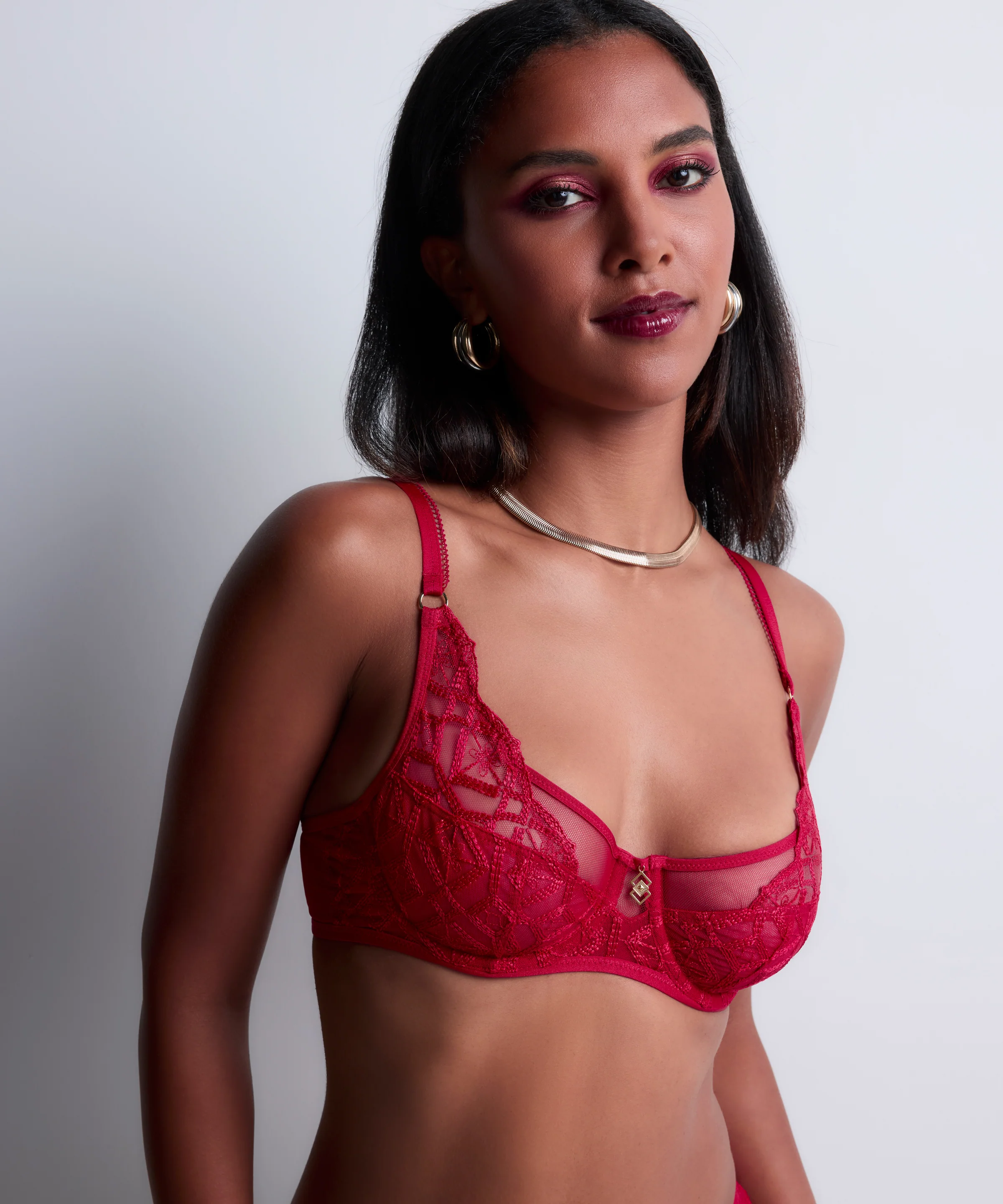 Sense of Illusion Soutien-gorge Emboîtant Foulard Red Berry - Image 2