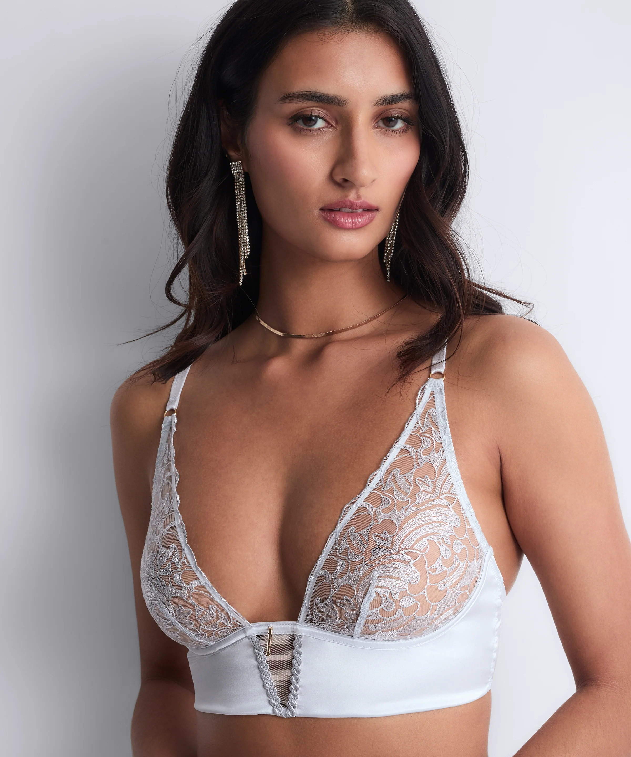 Satin Memories Soutien-gorge Triangle bralette Artic Blue - Image 2