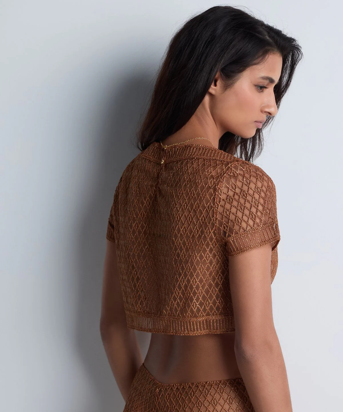 Stardust Dream Top manches courtes Amber Gold - Image 7